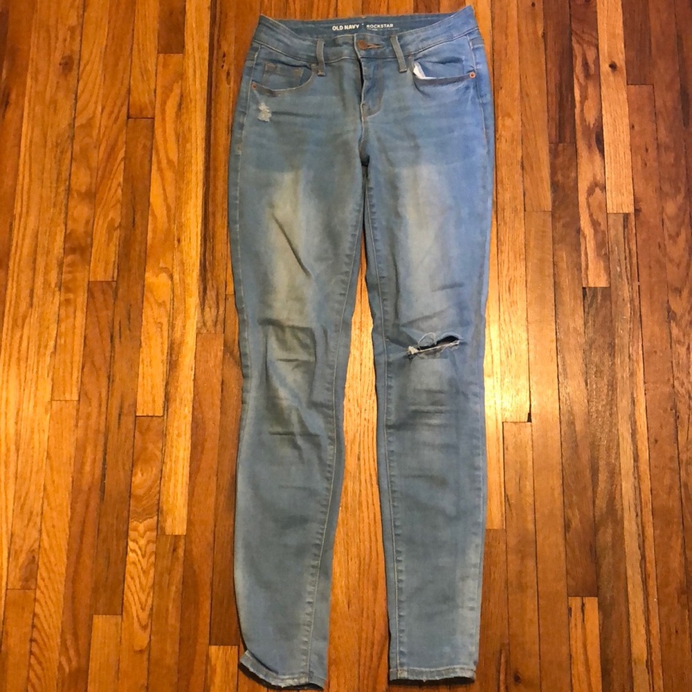 Light denim jeans